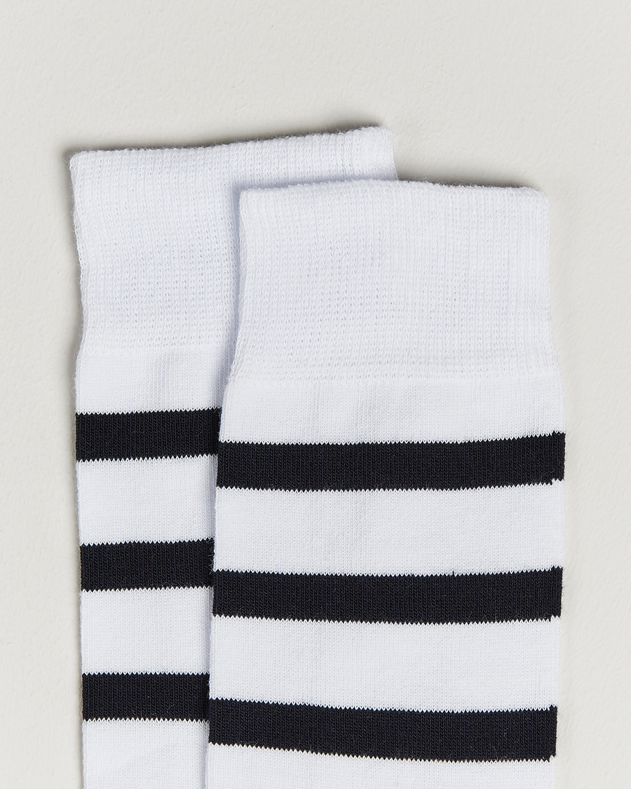 Herr | Avdelningar | Armor-lux | Loer Stripe Sock White/Rich Navy