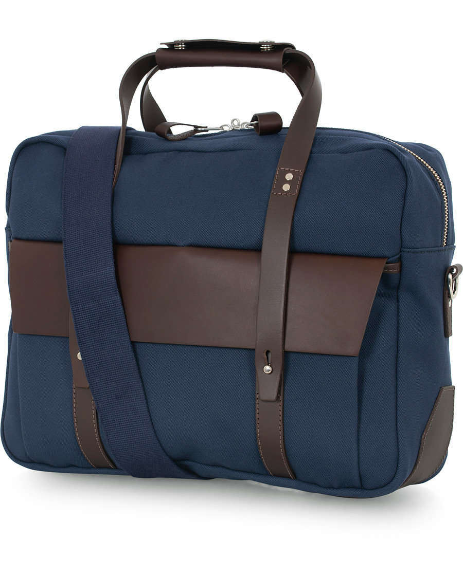 Herr | Chapman Bags Wye Work Canvas Briefcase Navy | Chapman Bags | Wye Work Canvas Briefcase Navy