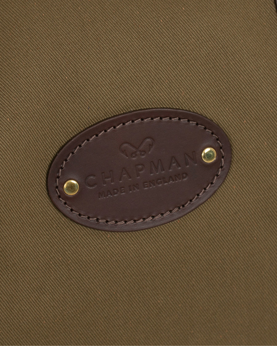 Herr | Chapman Bags Medium Classic Holdall Canvas Weekendbag Deep Olive | Chapman Bags | Medium Classic Holdall Canvas Weekendbag Deep Olive