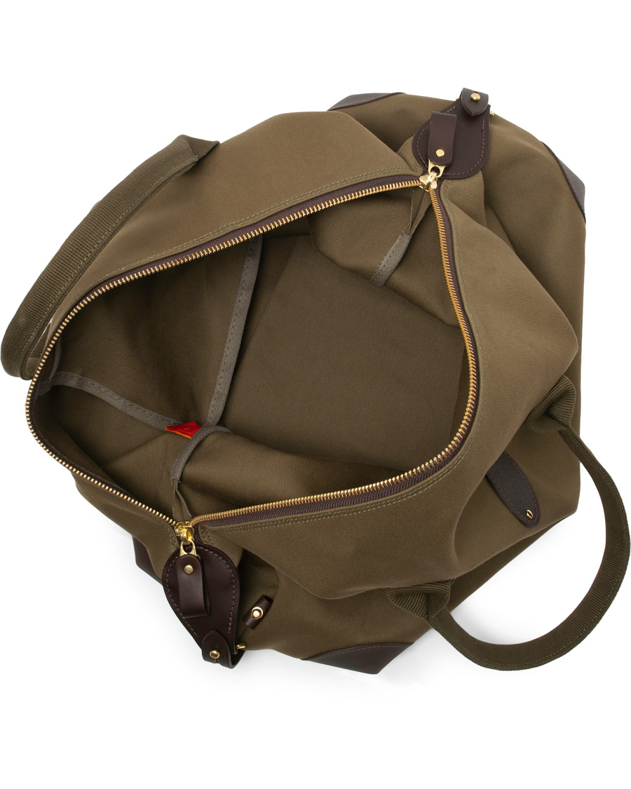Herr | Chapman Bags Medium Classic Holdall Canvas Weekendbag Deep Olive | Chapman Bags | Medium Classic Holdall Canvas Weekendbag Deep Olive