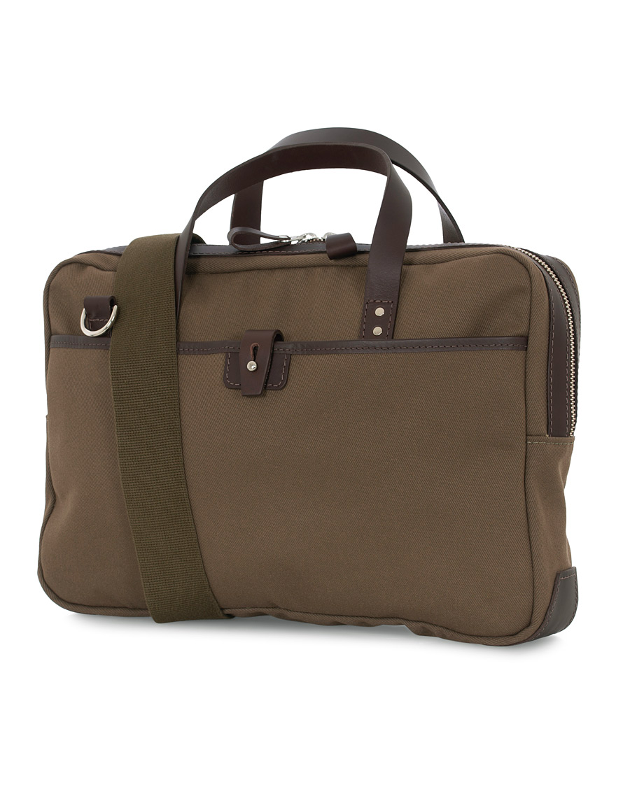 Herr | Chapman Bags Bovey Canvas Briefcase Olive | Chapman Bags | Bovey Canvas Briefcase Olive