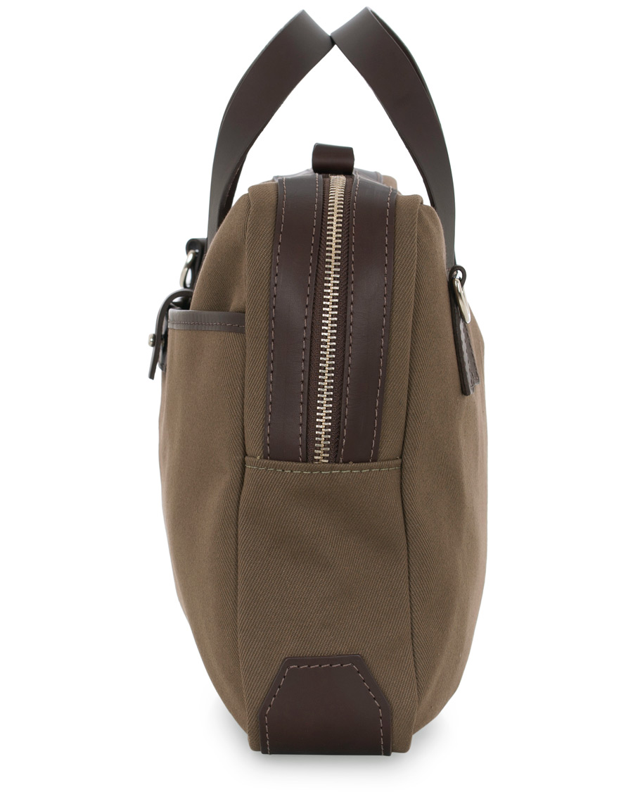 Herr | Chapman Bags Bovey Canvas Briefcase Olive | Chapman Bags | Bovey Canvas Briefcase Olive