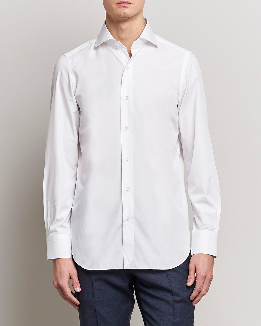 Herr | Wardrobe basics | Finamore Napoli | Milano Slim Fit Classic Shirt White