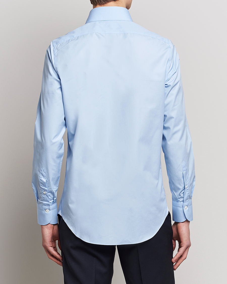 Herr | Skjortor | Finamore Napoli | Milano Slim Fit Classic Shirt Light Blue