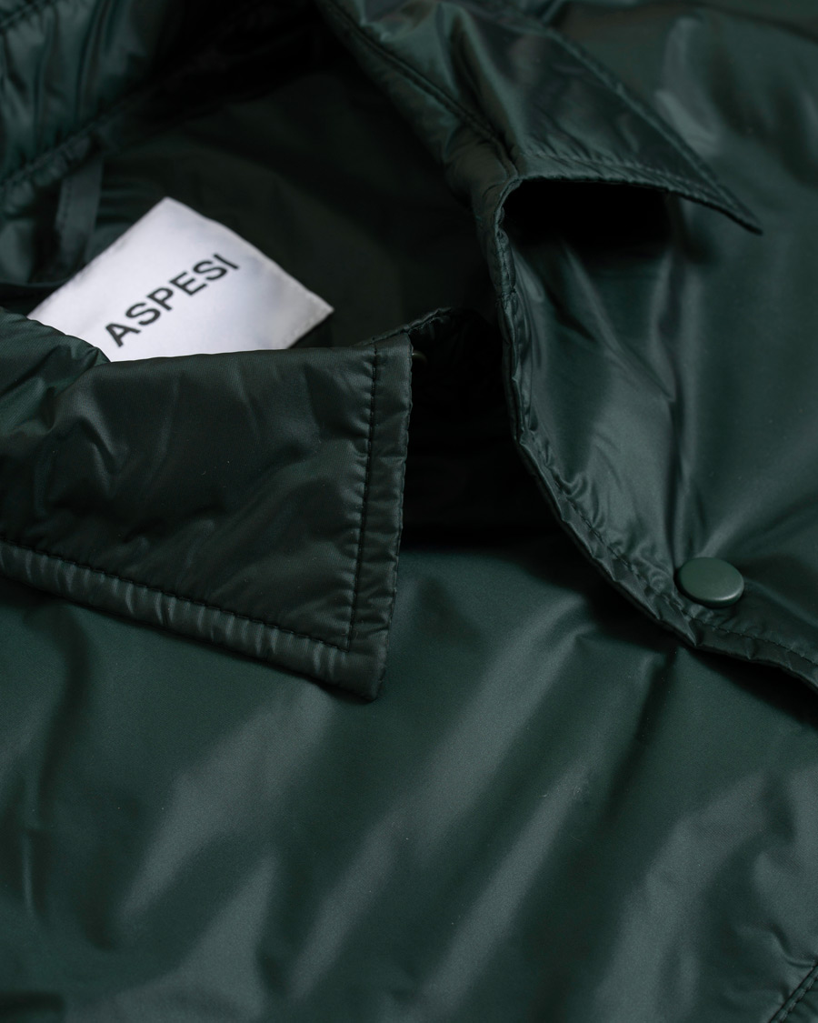Herr | Jackor | Aspesi | Marvin Nylon Shirt Jacket Dark Green