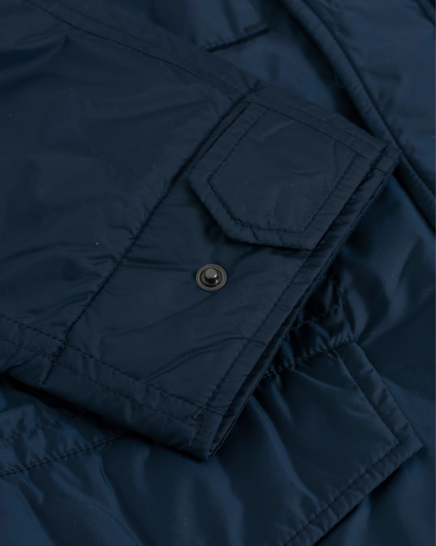 Herr | Jackor | Aspesi | Minifield Wool Lined Field Jacket Dark Blue
