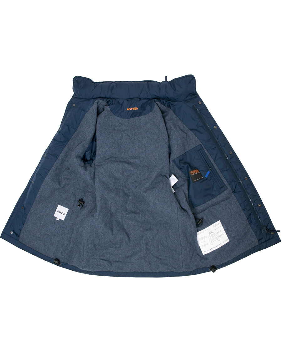 Herr | Jackor | Aspesi | Minifield Wool Lined Field Jacket Dark Blue