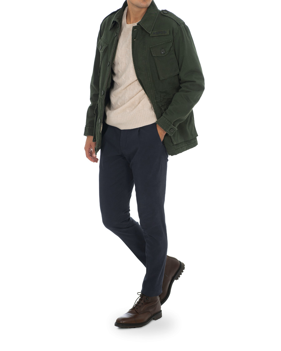 Herr | Jackor | Aspesi | Vancouver Thermore Lining Cotton Field Jacket Military