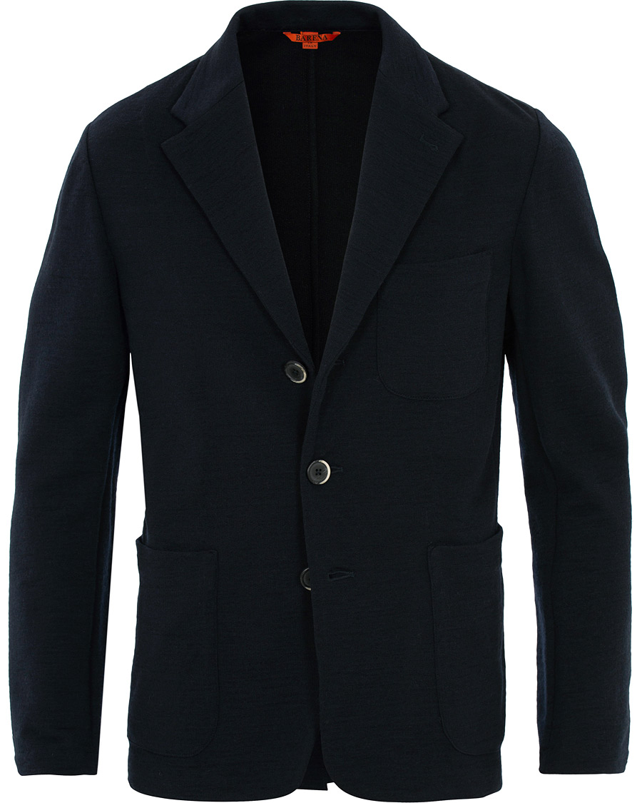 Herr | Kavajer | Barena | Torceo Jersey Blazer Navy