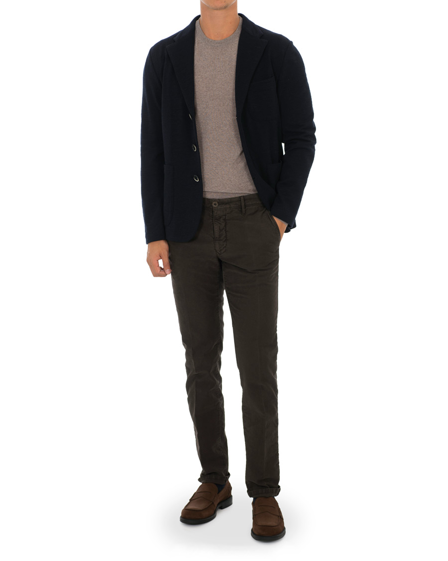 Herr | Kavajer | Barena | Torceo Jersey Blazer Navy