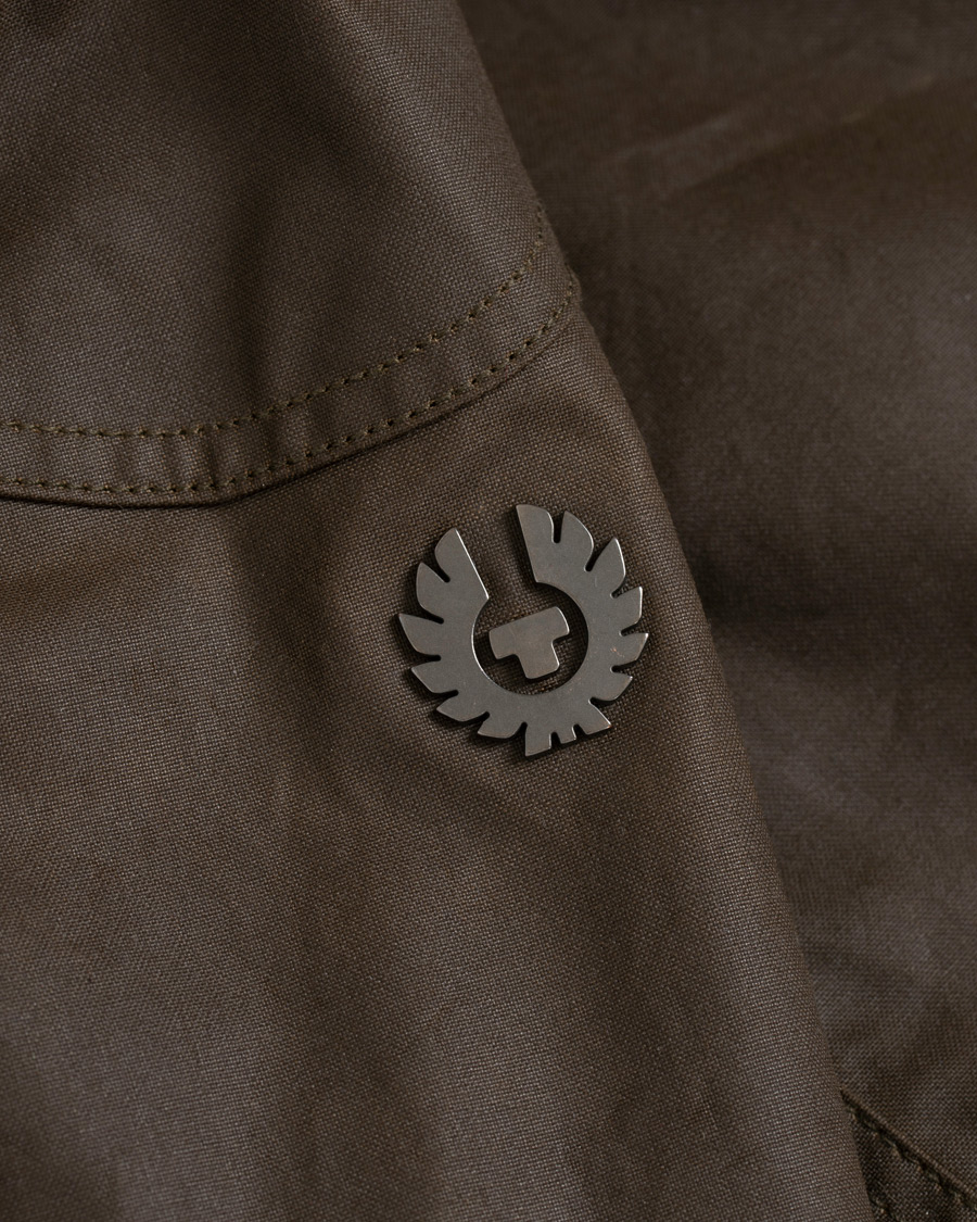 Herr | Jackor | Belstaff | Patrol Shearling Pilot Waxed Jacket Windsor Moss