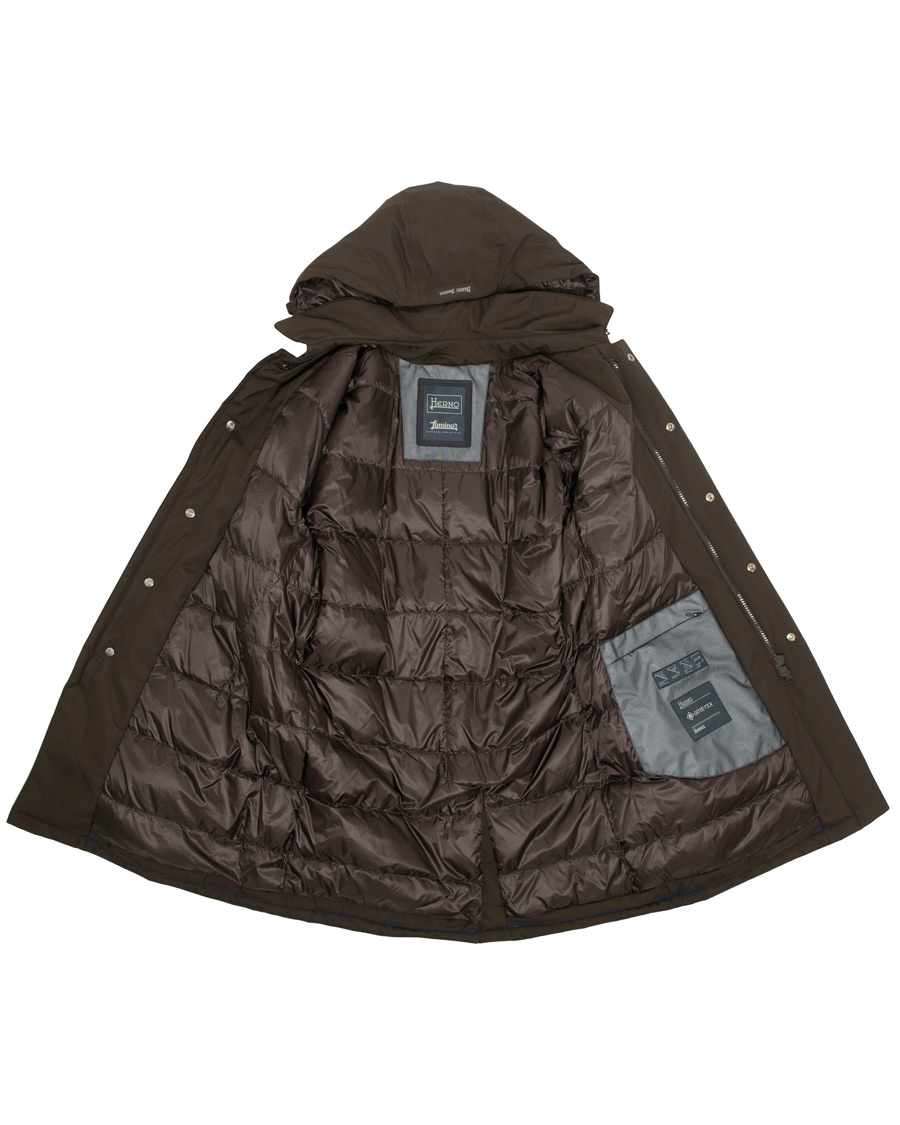 Herr | Jackor | Herno | Laminar Padded Coat Brown