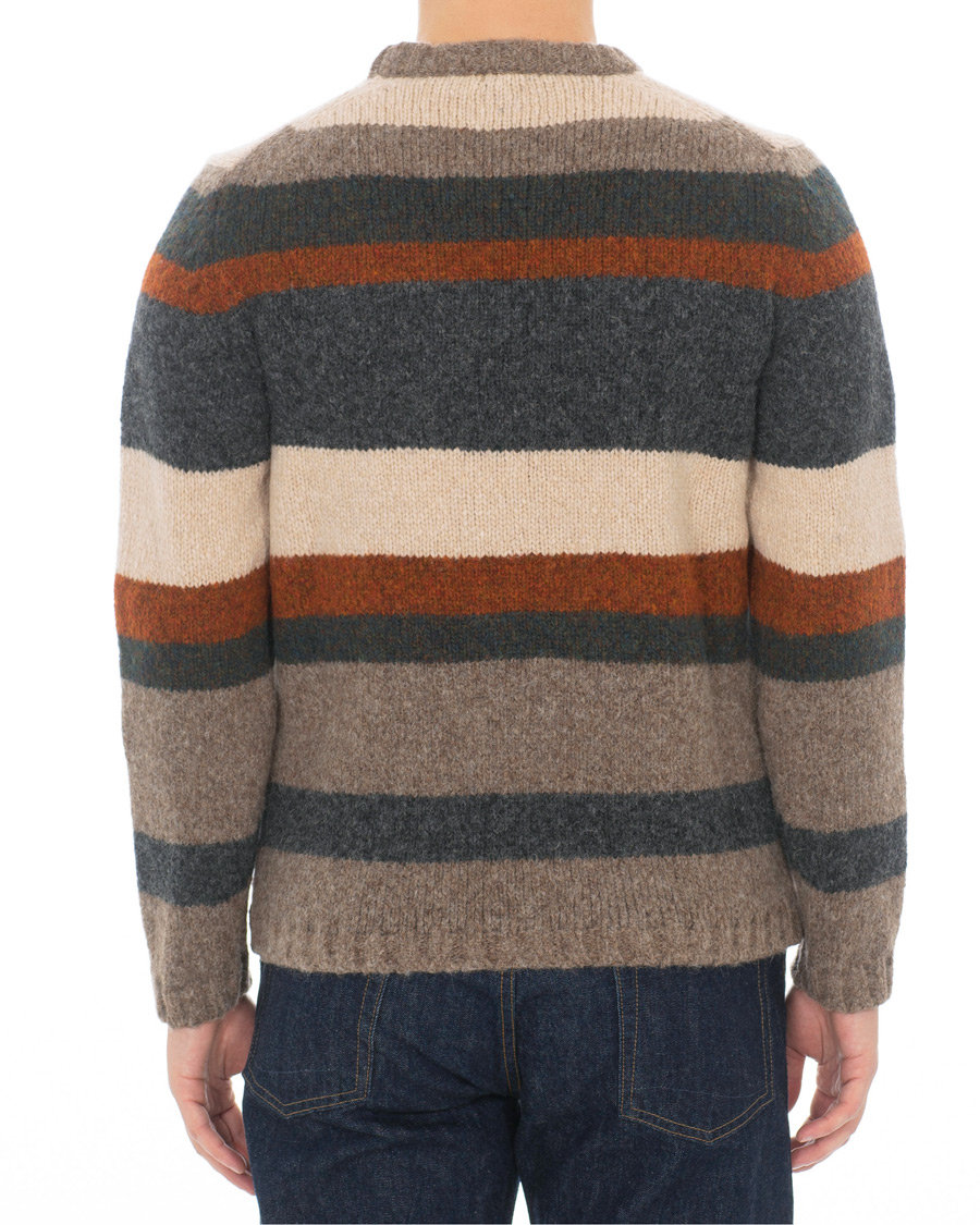 Herr | Tröjor | Massimo Alba | Guli Wool/Alpaca Crew Neck Sweater Multicolour