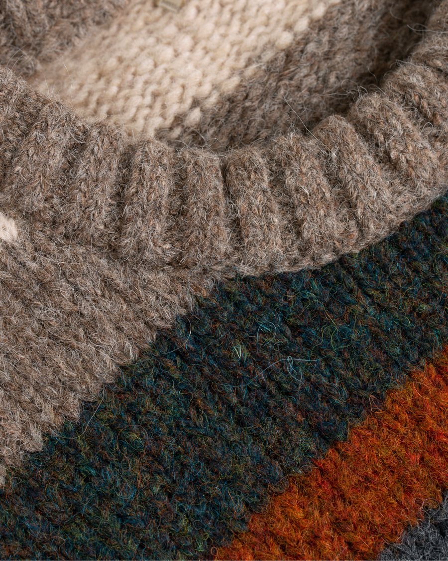 Herr | Tröjor | Massimo Alba | Guli Wool/Alpaca Crew Neck Sweater Multicolour
