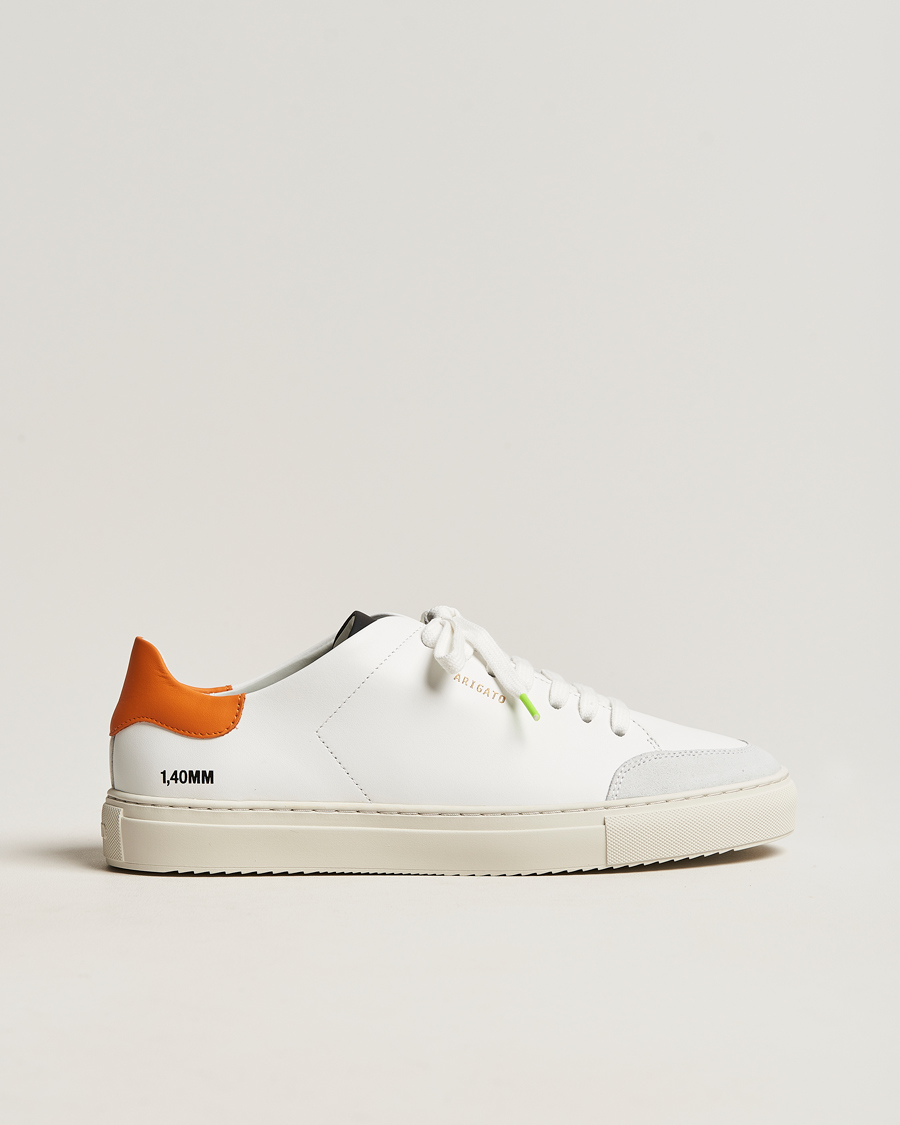 Herr | Axel Arigato Clean 90 Triple Sneaker White/Orange | Axel Arigato | Clean 90 Triple Sneaker White/Orange