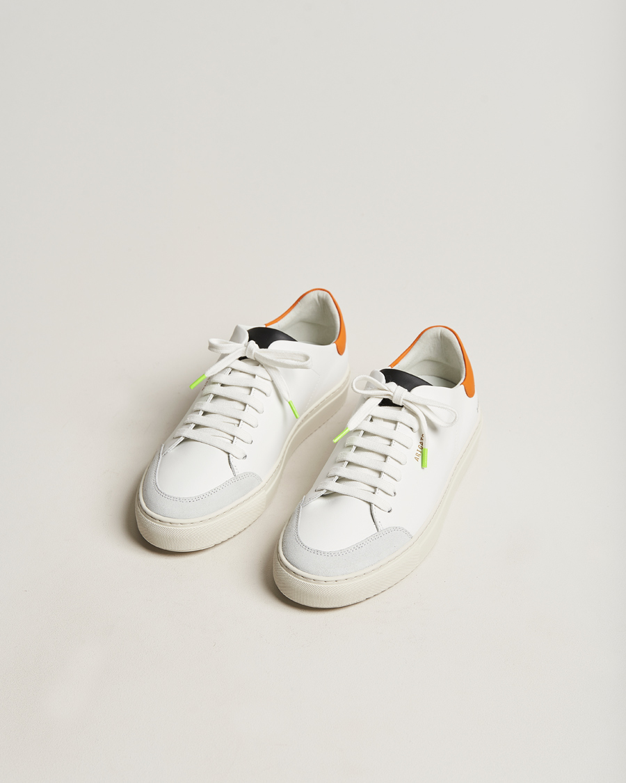 Herr | Axel Arigato Clean 90 Triple Sneaker White/Orange | Axel Arigato | Clean 90 Triple Sneaker White/Orange