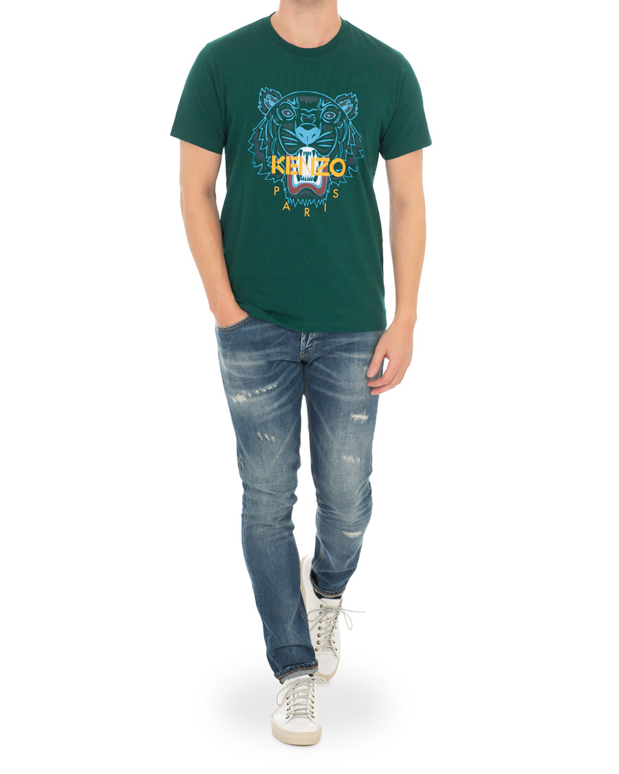 Herr | T-Shirts | KENZO | Icon Tiger T-shirt Green