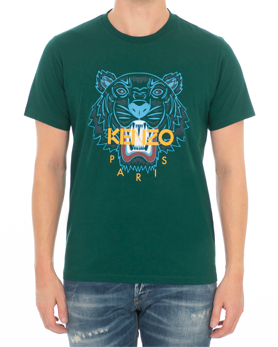 Herr | T-Shirts | KENZO | Icon Tiger T-shirt Green
