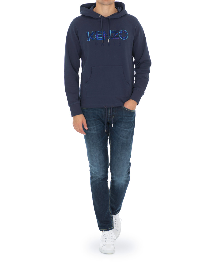 Herr | Tröjor | KENZO | Paris Cords Hoodie Navy