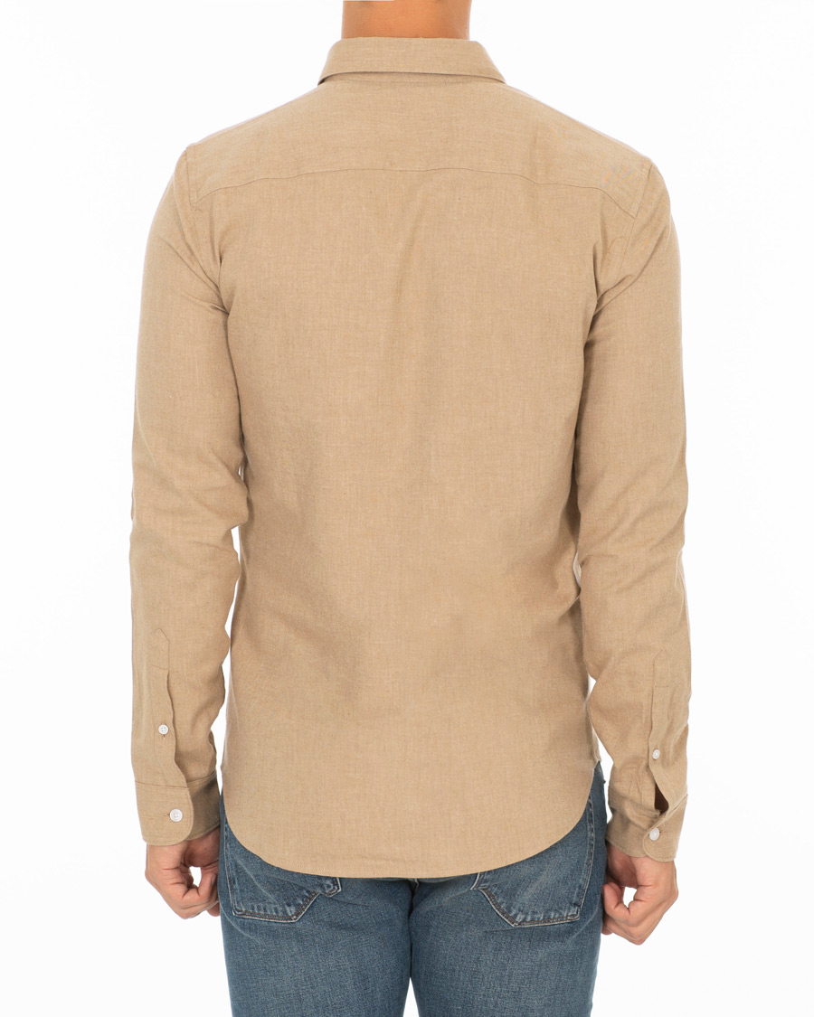 Herr | Skjortor | KENZO | Slim Fit Urban Flannel Shirt Beige