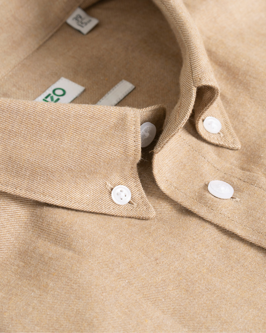 Herr | Skjortor | KENZO | Slim Fit Urban Flannel Shirt Beige