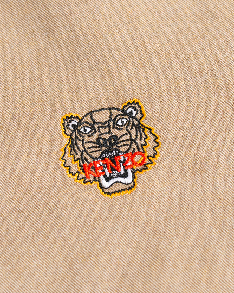 Herr | Skjortor | KENZO | Slim Fit Urban Flannel Shirt Beige