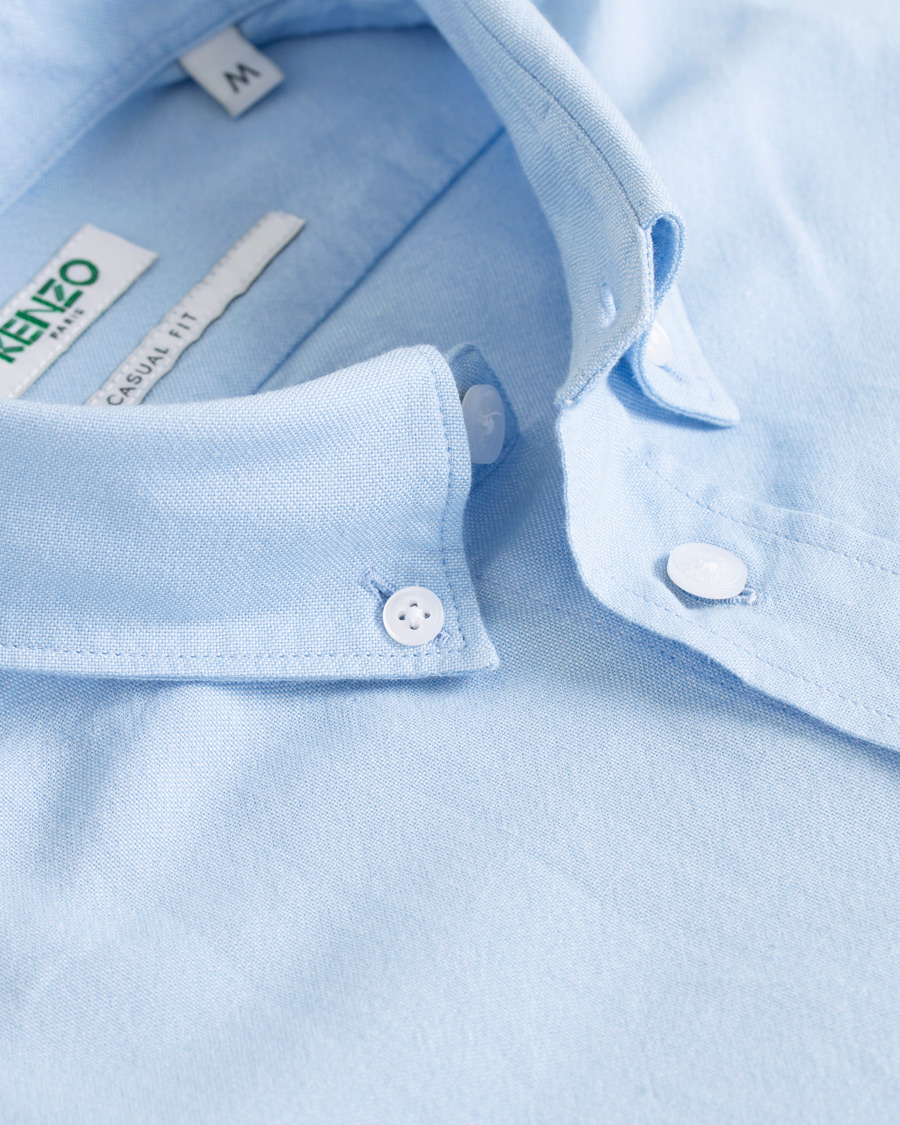 Herr | Skjortor | KENZO | Slim Fit Oxford Shirt Light Blue