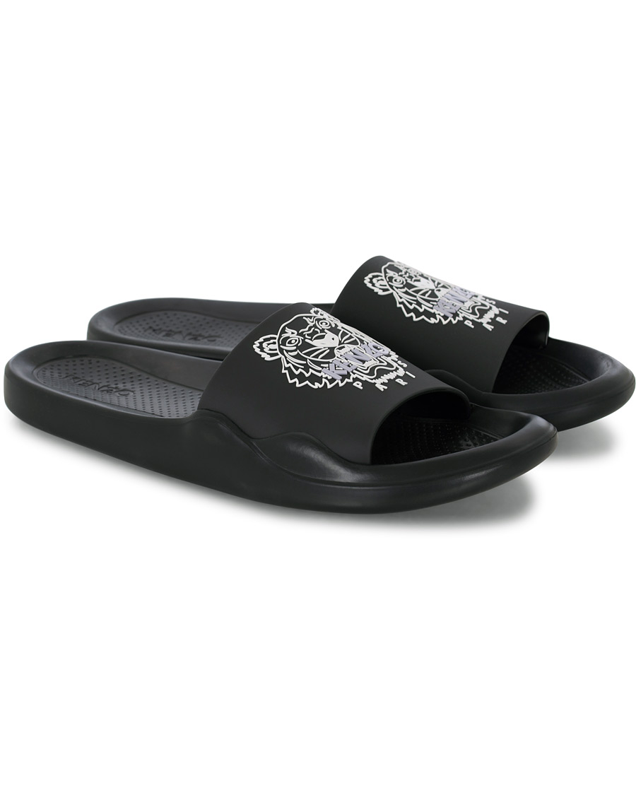 Herr | KENZO Pool Mule Tiger Head Black | KENZO | Pool Mule Tiger Head Black