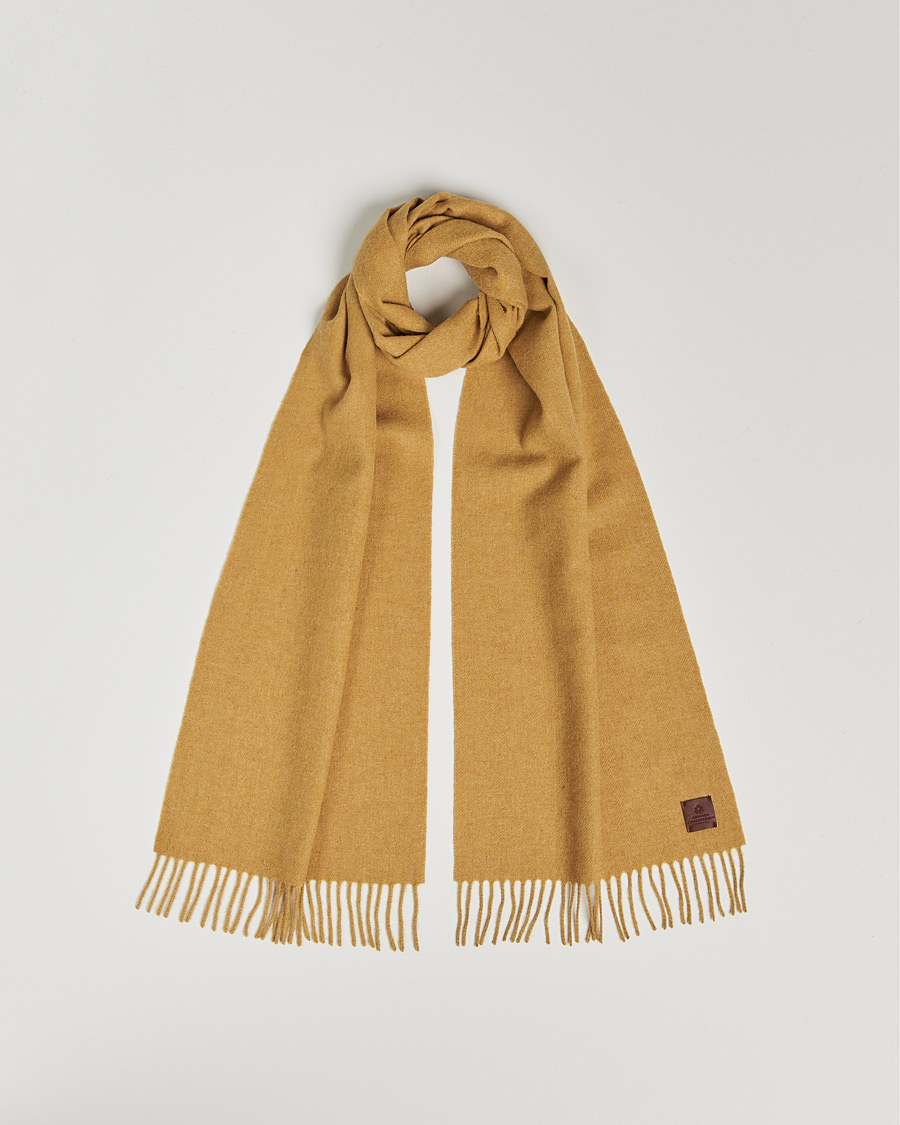 Herr | Amanda Christensen Merino Wool Scarf Yellow Melange | Amanda Christensen | Merino Wool Scarf Yellow Melange