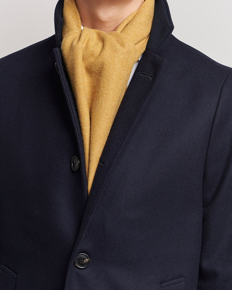 Herr | Amanda Christensen Wool Scarf Yellow Melange | Amanda Christensen | Wool Scarf Yellow Melange