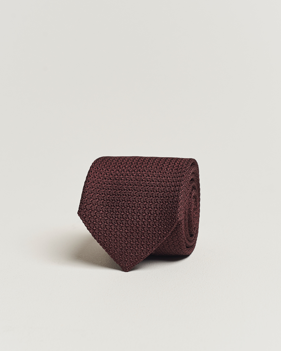 Herr | Slipsar | Amanda Christensen | Silk Grenadine 8 cm Tie Wine