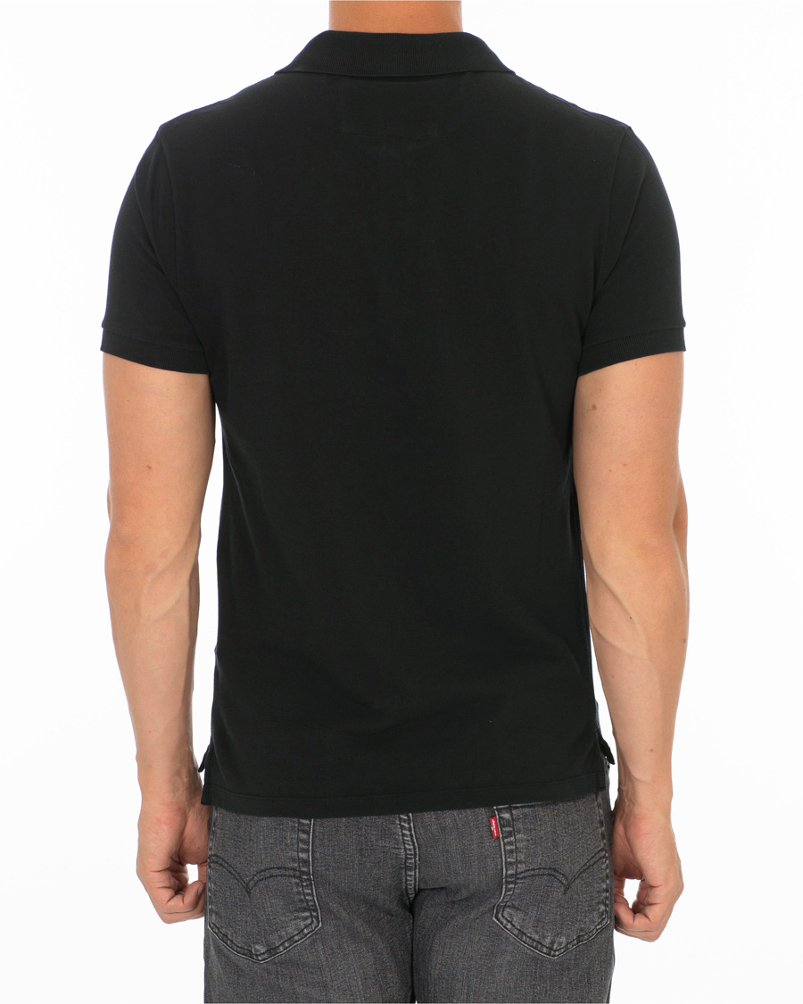 Herr | Pikéer | C.P. Company | Short Sleeve Logo Polo Shirt Black