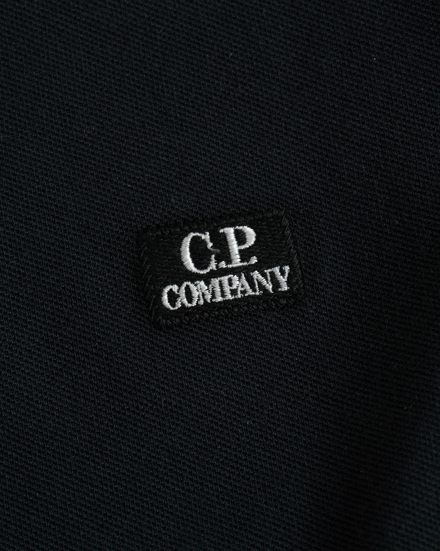 Herr | Pikéer | C.P. Company | Short Sleeve Logo Polo Shirt Black