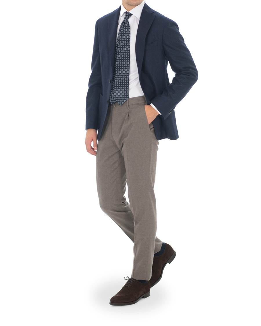Herr | Edward Green Dover Split Toe R2 Sole Derby Mink Suede | Edward Green | Dover Split Toe R2 Sole Derby Mink Suede