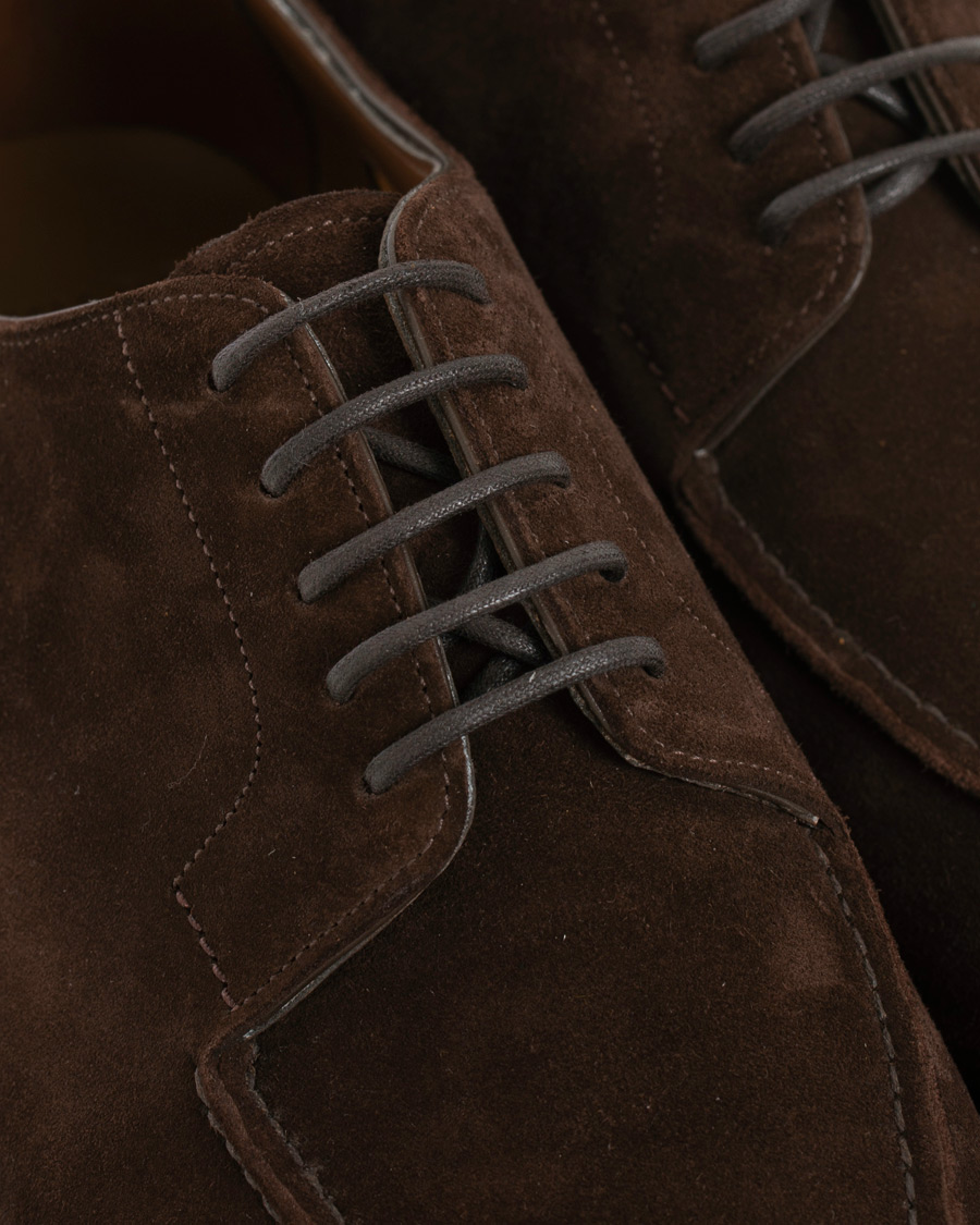 Herr | Edward Green Dover Split Toe R2 Sole Derby Mink Suede | Edward Green | Dover Split Toe R2 Sole Derby Mink Suede