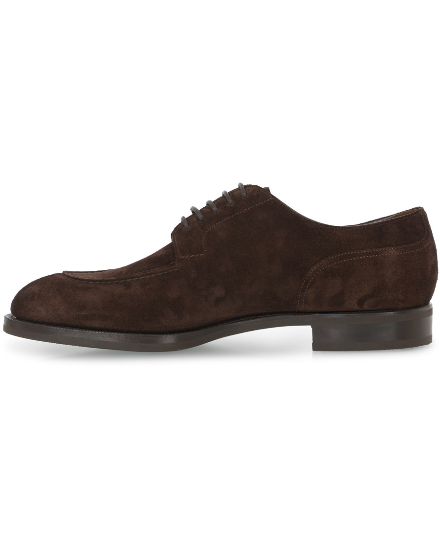 Herr | Edward Green Dover Split Toe R2 Sole Derby Mink Suede | Edward Green | Dover Split Toe R2 Sole Derby Mink Suede