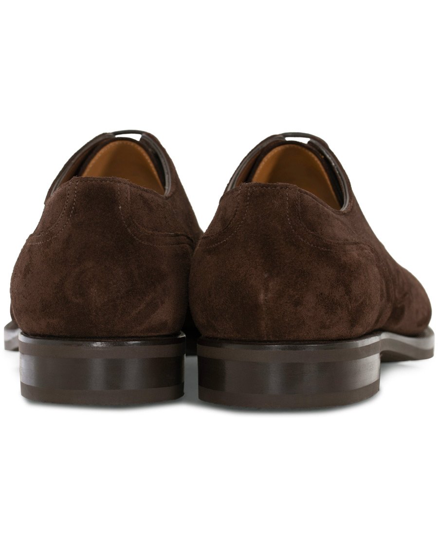 Herr | Edward Green Dover Split Toe R2 Sole Derby Mink Suede | Edward Green | Dover Split Toe R2 Sole Derby Mink Suede