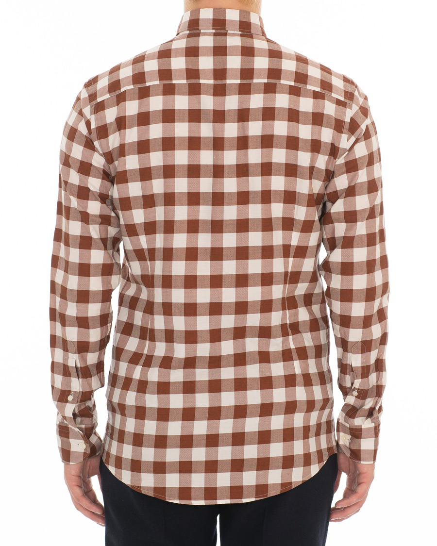 Herr | Skjortor | Eton | Slim Fit Twill Button Under Shirt Red/White