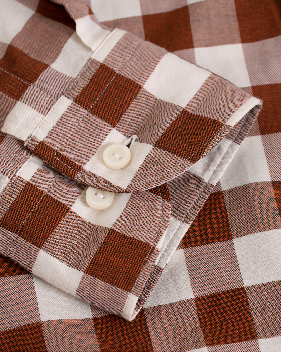 Herr | Skjortor | Eton | Slim Fit Twill Button Under Shirt Red/White
