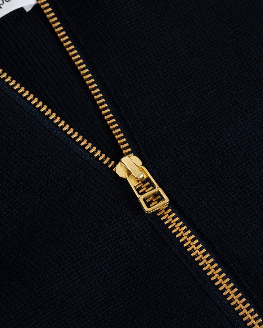 Herr | Tröjor | Filippa K | Leon Wool/Cotton Full Zip Cardigan Navy