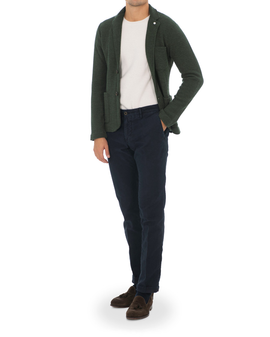 Herr | Kavajer | L.B.M. 1911 | Knitted Cardigan Blazer Green