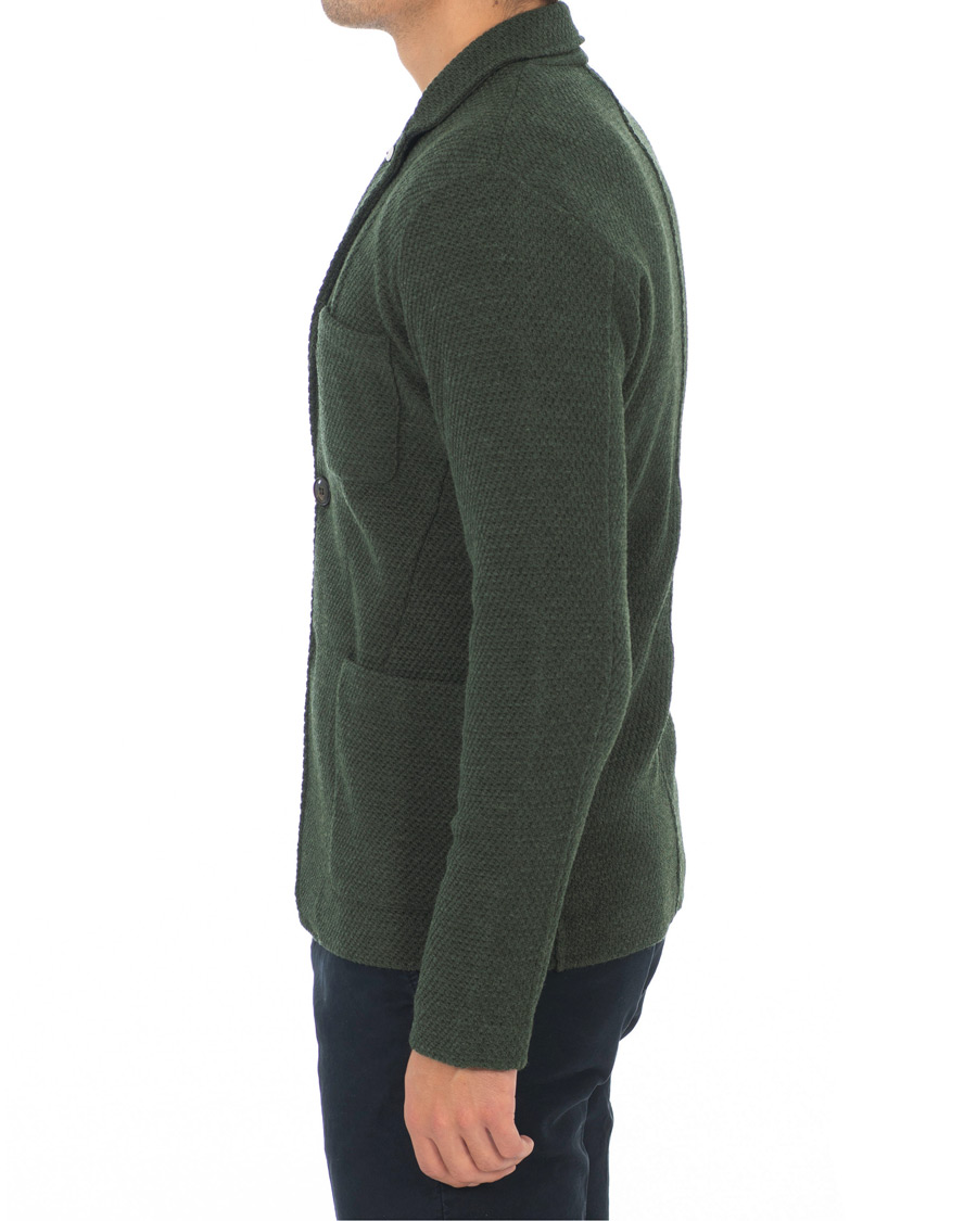 Herr | Kavajer | L.B.M. 1911 | Knitted Cardigan Blazer Green