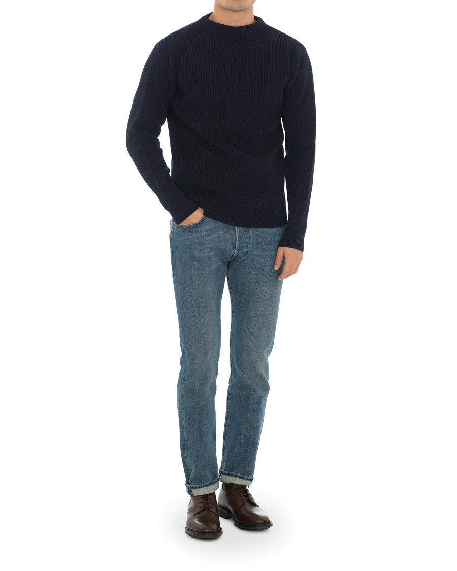 Herr | Tröjor | Andersen-Andersen | Sailor Crewneck Navy Blue