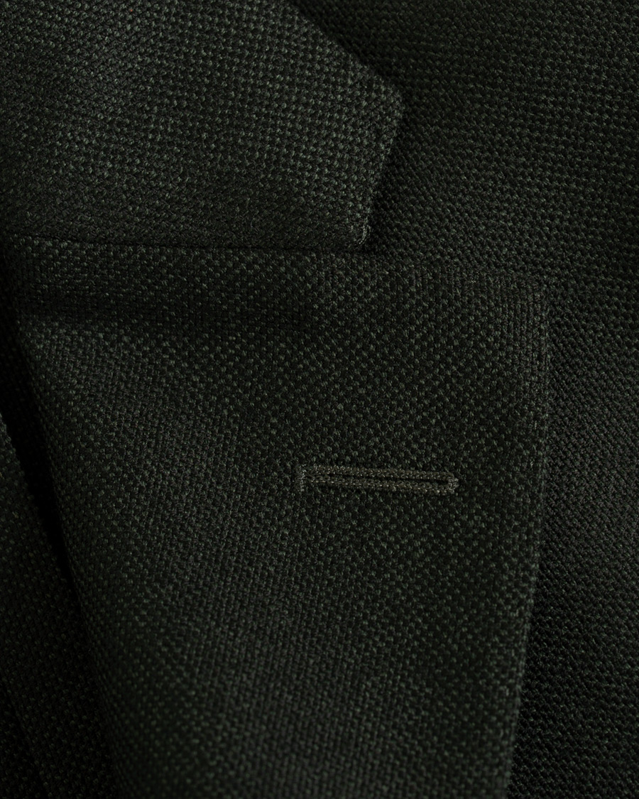 Herr | Kavajer | Boglioli | K Jacket Wool Hopsack Blazer Dark Green
