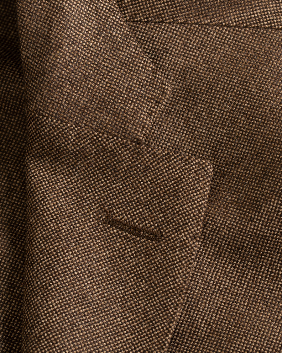 Herr | Kavajer | Boglioli | K Jacket Wool Hopsack Blazer Brown