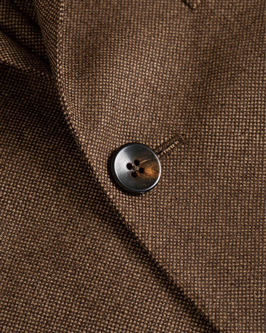 Herr | Kavajer | Boglioli | K Jacket Wool Hopsack Blazer Brown