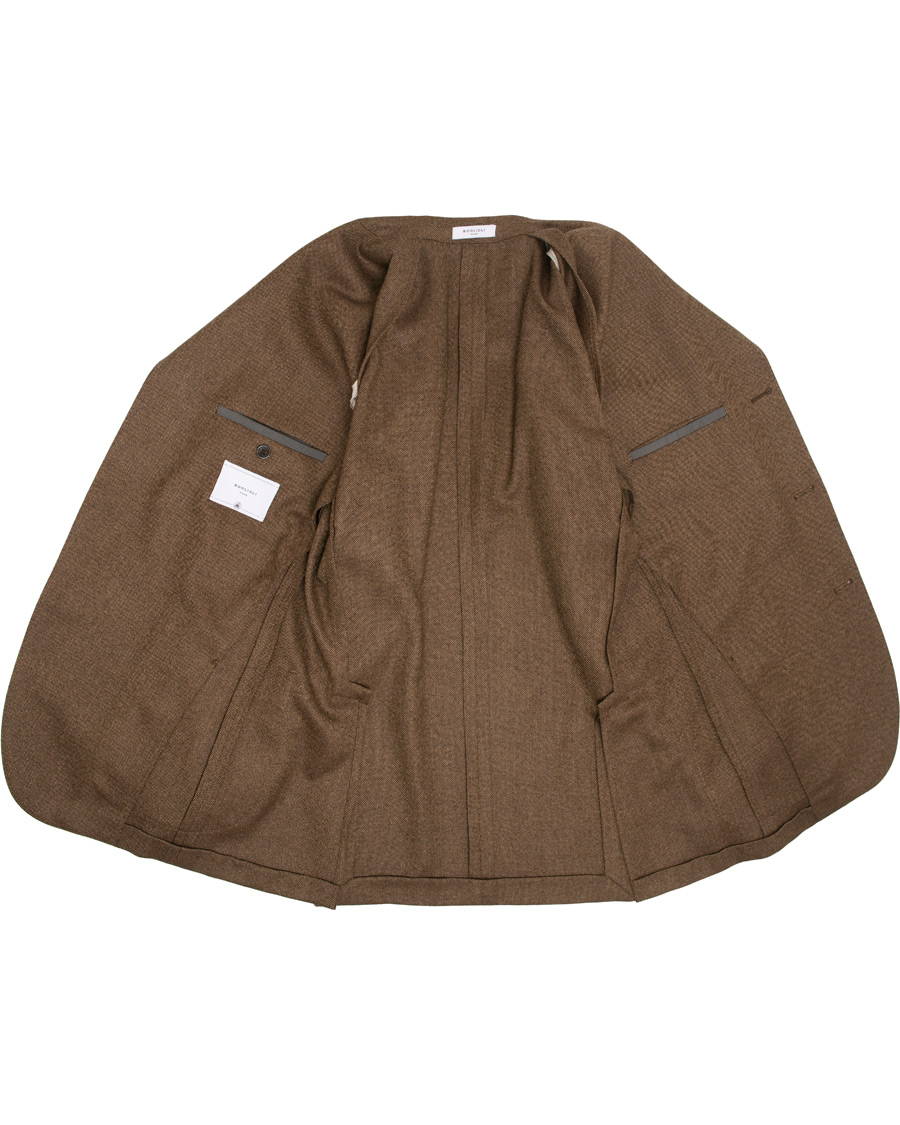 Herr | Kavajer | Boglioli | K Jacket Wool Hopsack Blazer Brown