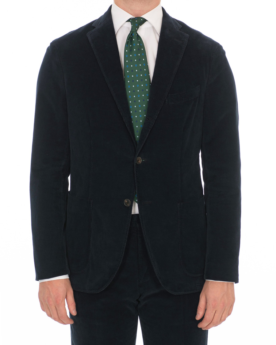 Herr | Kostymer | Boglioli | K Jacket Patch Pocket Corduroy Suit Navy