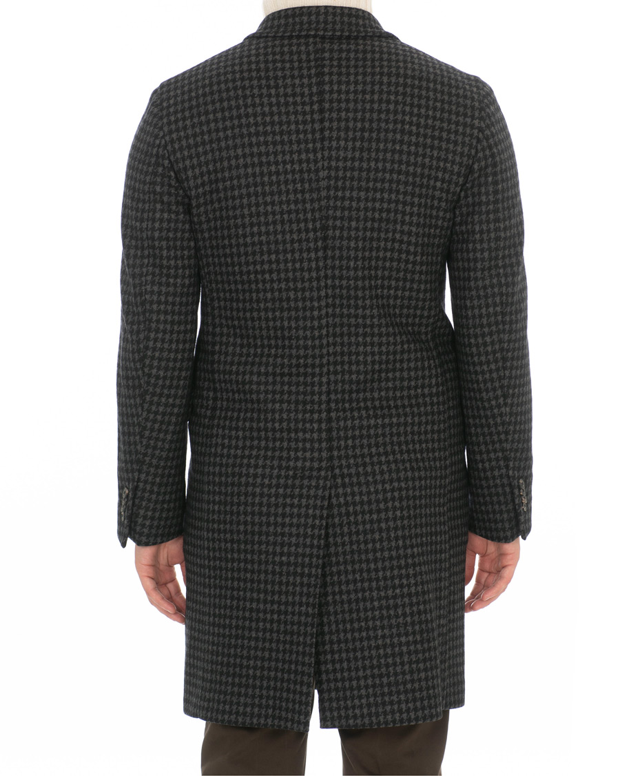 Herr | Jackor | Boglioli | K Jacket Double Breasted Houndstooth Coat Dark Grey