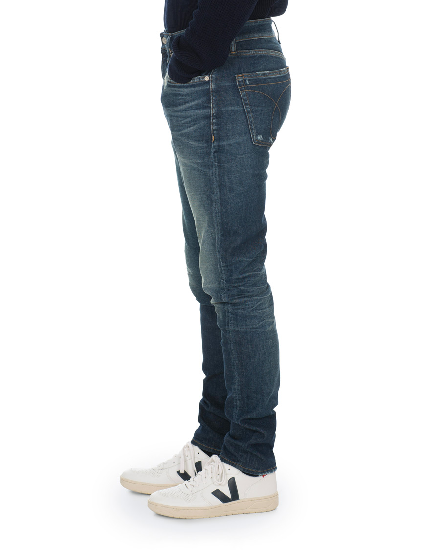 Herr | Jeans | Calvin Klein Jeans | Slim Tapered Shredded Jeans Mid Blue